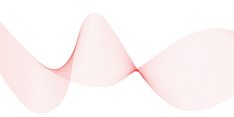 Abstract red wave background.