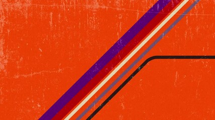 an animated 70s-style background design in a futuristic retro aesthetic, featuring colorful lines. a
