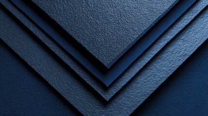Poster - Abstract Blue Geometric Layers With Textured Surface, Ideal for Technology and Corporate Presentation Backgrounds, Showcasing Innovation : Generative AI