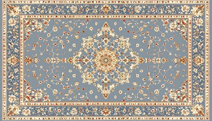 Naklejka na meble クラシックヨーロピアン絨毯の装飾模様｜Vintage Baroque European Carpet Ornament Pattern