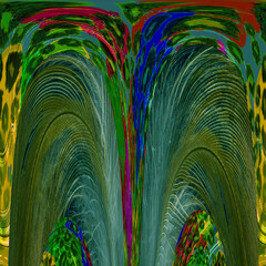 Wall Mural - abstract colorful background