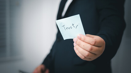 Aufkleber - Building trust business a professional's perspective integrity and accountability office setting