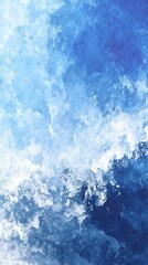 Wall Mural - abstract blue watercolor background with dynamic texture and gradient concept of ocean, water, and s