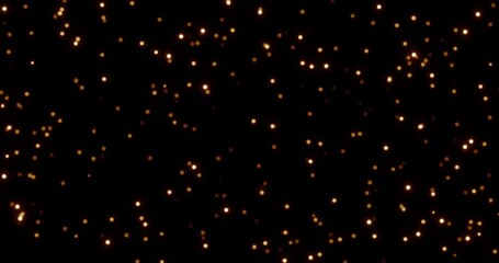 Wall Mural - Particles slowly falling down. Abstract animation.
