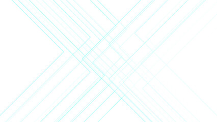 Leinwandbilder - White minimal blue line design. baseness technology and communication concept Design Decoration. white and Blue geometric banner pattern background.	
