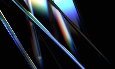Wall Mural - Abstract 3d render, minimalist background design