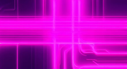 Wall Mural - Pink Neon Line Abstract A captivating abstract digital art image featuring a vibrant pink neon line illuminating a dark textured surface creating a sense of mystery and intrigue 4K