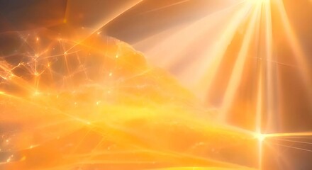Wall Mural - golden light flare a mesmerizing abstract photo of a bright golden light flare with soft diffused ed