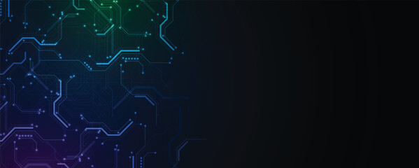 Aufkleber - Abstract circuit technology computer technologies concept  background