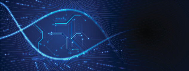 Aufkleber - Abstract circuit technology computer technologies concept  background