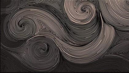 Wall Mural - one continuous squiggle line curved single line seamless endless twisted line