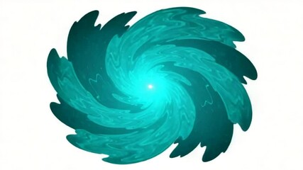 Wall Mural - abstract turquoise swirls rotating in a series of stunning visuals