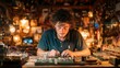 © Fajar - Concentrated Craftsman Working on Intricate Electronics Project in a Workshop