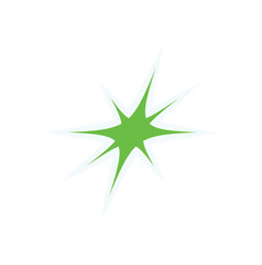 Wall Mural - Y2K abstract star sticker. Retro symbol with a modern aesthetic. Decorative shape, 90s graphic element, perfect for trendy streetwear and nostalgic designs.