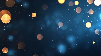 Wall Mural - blue background with many small circles of different colors. the circles are scattered all over the 