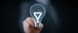 © Hospital man - Innovative idea generation business environment digital concept technology focus creative perspective lightbulb moment