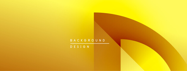 Leinwandbilder - Abstract golden layers create dynamic visual flow. Gradient shades suggest depth, modern design elements present. Minimalist aesthetic.