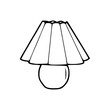 © Zen20 - table lamp outline vector