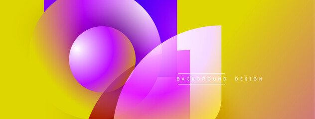 Poster - Bright abstract design features vibrant purple, pink, orange hues. Number 21 prominently displayed against yellow backdrop. Modern aesthetic.