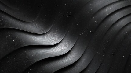 Abstract dark metal waves