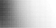 © Rizki - Rectangle dotted halftone gradient texture. Vanishing polka dot background. Repeating dots gradation modern abstract design