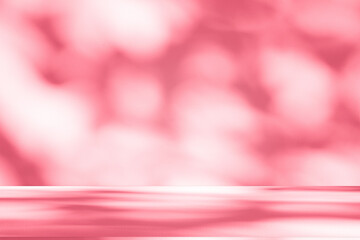 Leinwandbilder - Wall interior background, studio and backdrops show products.with shadow from window color pink background for text insertion and presentation interior decoration	