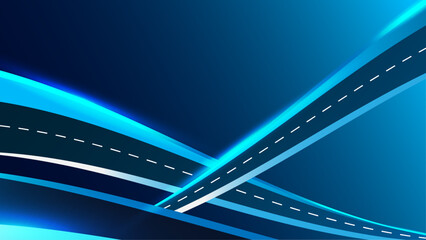 Futuristic Blue Gradient Vector Background