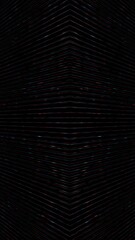 Wall Mural - abstract digital red blue mirror lines pattern loop motion on black vertical background.