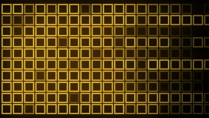Poster - Orange geometric linear squares abstract futuristic modern background