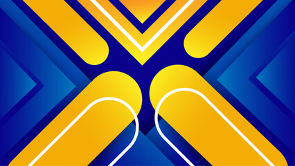 Wall Mural - abstract blue and yellow style layout background