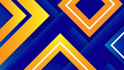 Wall Mural - abstract blue and yellow style layout background