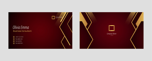 Wall Mural - modern red design for business card style layout