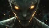 Glowing Alien Closeup