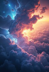 cosmic clouds a vibrant nebula landscape ignites the imagination