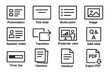 © Iryna - Powerpoint interface features icons: presentation, slide, image, notes, pdf