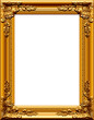 © Marty's Art - beautiful ornate realistic gilded gold picture painting frame upright portrait vector isolated on transparent background