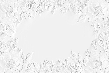 frame of flowers