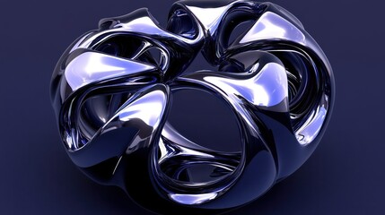 Intricate, metallic form against a dark background.