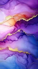Wall Mural - Abstract background with smooth transitions of purple and blue colors. Useful for design projects, presentations and as a background for websites.