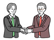 © seira shinada - Businessmen shaking hands　握手するビジネスマン