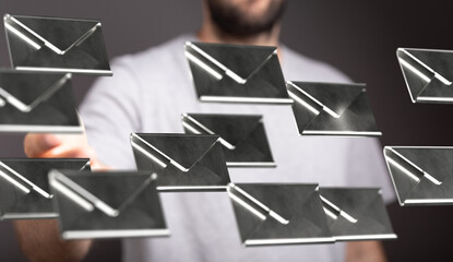 Poster - Streamline your inbox with efficient email management techniques.  Organize, prioritize, and conquer your email overload.