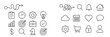 © Zaleman - Collection of simple line icons to illustrate various concepts related to business and organization