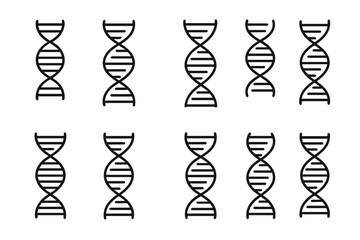 Poster - DNA double helix diagrams illustrating genetic structure and molecular biology concepts in a scientific context