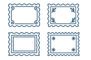 Aufkleber - Decorative frames with unique designs suitable for art and crafts projects in various styles