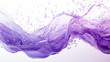 © HA THOLIYA - A white and purple background with a purple wave and bubble clusters in the center