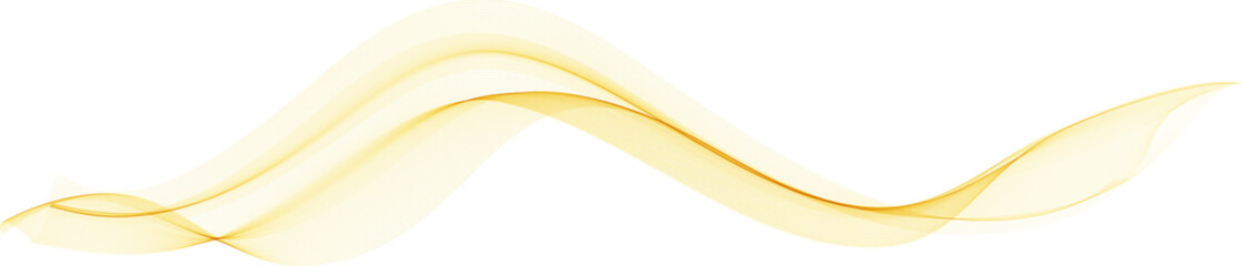 Fototapete - Abstract Elegant Yellow Orange flowing wave lines  Design element. Sunny Yellow Wavy Line.
