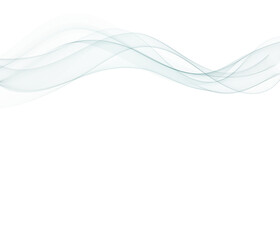 Fototapete - Abstract Thin Wavy Lines. Smoke Wave Background. Curve Pattern. Gradient Blend Swoosh.