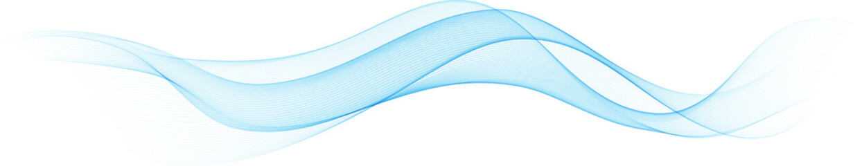 Fototapete - Abstract Thin Wavy Lines. Smoke Wave Background. Curve Pattern. Gradient Blend Swoosh.