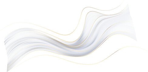 Fototapete - Abstract White swirl wave background. Flow liquid lines design element. White Liquid Fluid Shape