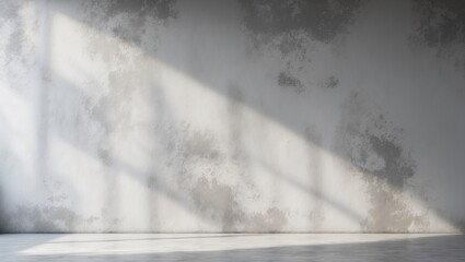 Aufkleber - A minimalist wall texture featuring white paint and subtle gray patches, providing a rustic, weathered appearance. Perfect for backgrounds and design inspiration.